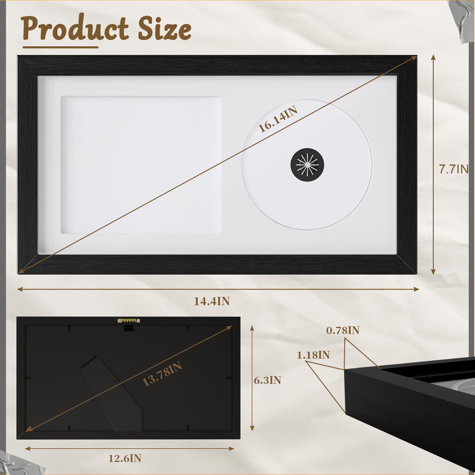 CD Shako① SKZOHROT 1 Pc CD Display Frame, 14.4